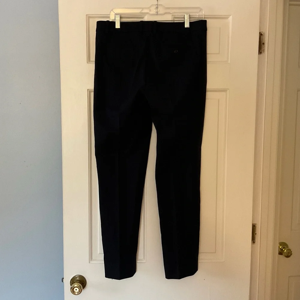 J.Crew Maddie pant in two-way stretch cotton Navy Blue Size 8 NWT Office Work - Picture 6 of 9